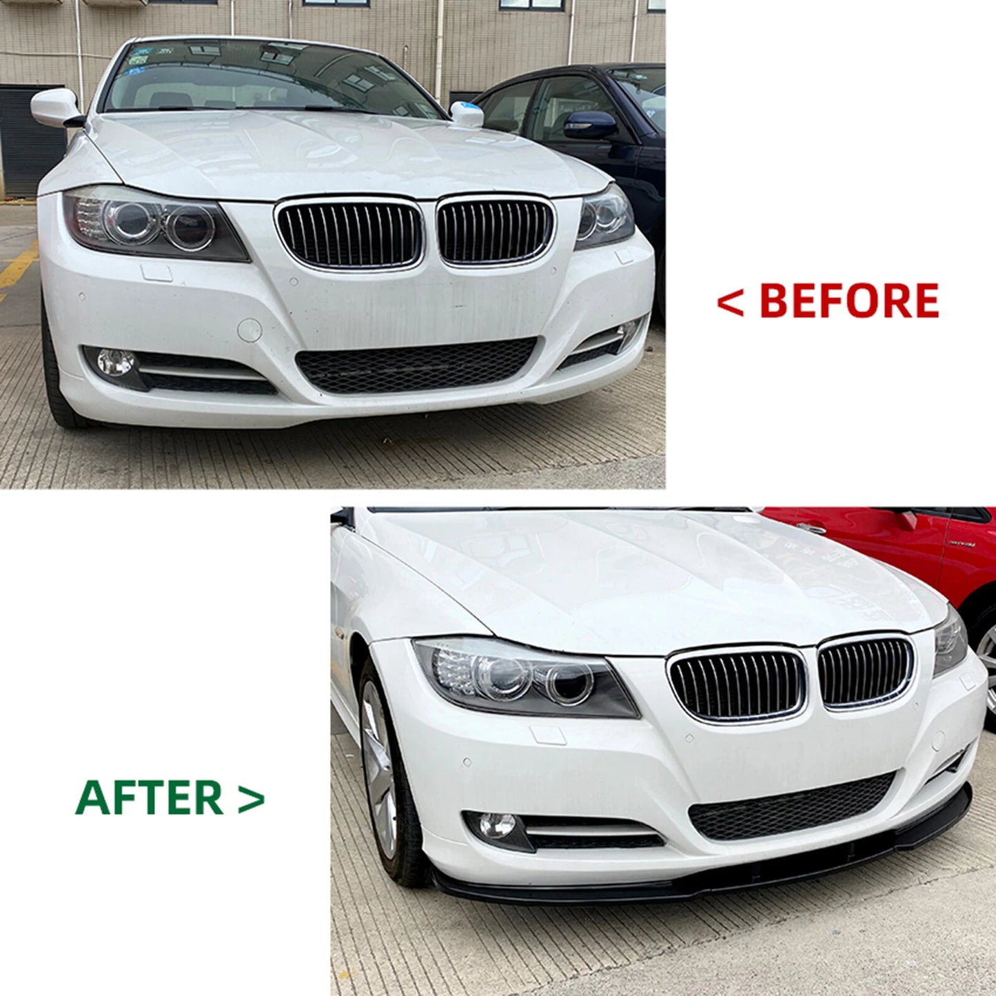 Front Spoiler Lip for BMW 3 Series E90 E91 LCI 320i 330i (2009-2012)