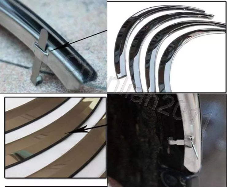 Fender Flare Kit Wheel Arch Cover Trim for Toyota Highlander (2011-2013)