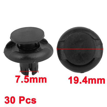 30 Pcs Front Fastener Push-Type Retainer Clips for Honda Acura (2001-2023)