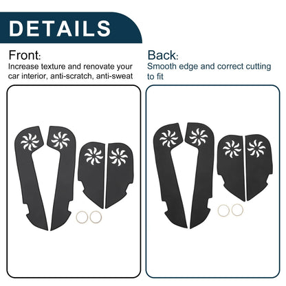 Door Kick Pad Protector for Infiniti FX35 FX45 (2009 - 2013) Black