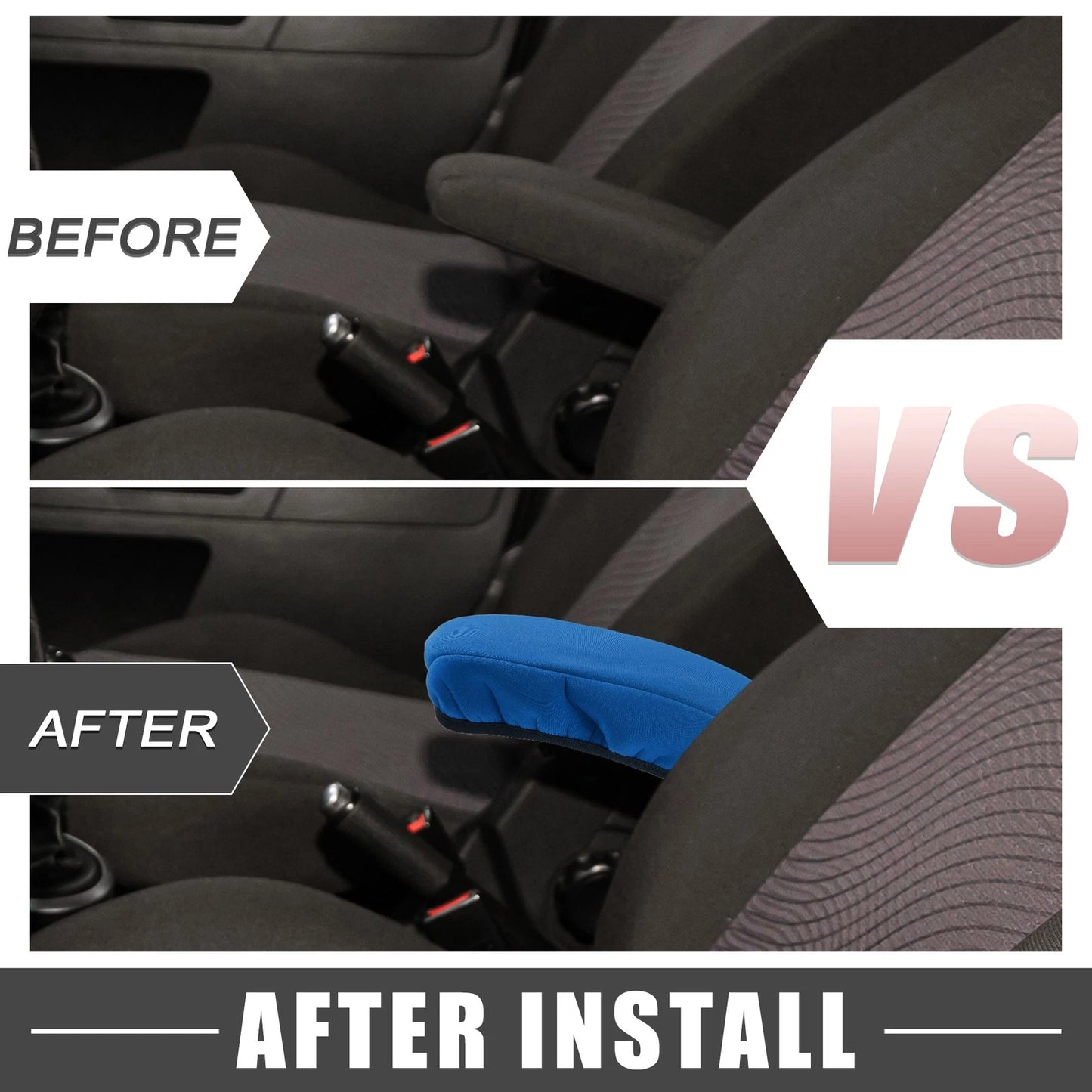 Car Center Console Armrest Cover for Ford Fusion (2017-2020) - Blue