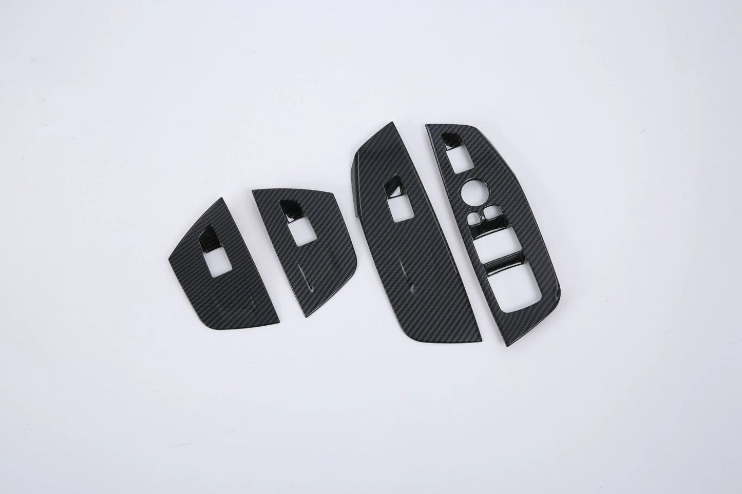 Carbon Fiber Window Lift Switch Cover Trim for BMW X3 2018-2024 (4 x Pieces)