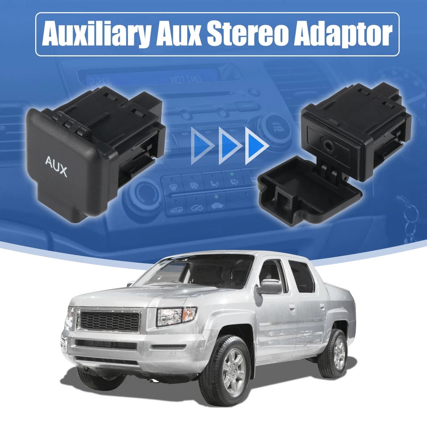 Auxiliary Input Jack Assembly for Honda Ridgeline 2006-2014