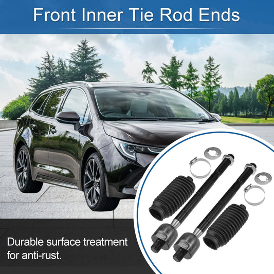 4x Front Inner Tie Rod End Links for Toyota RAV4 (2006–2018)
