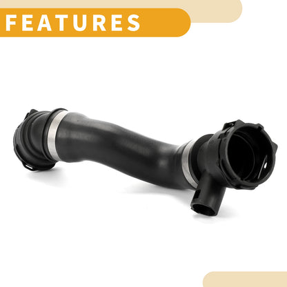 Radiator Hose for BMW 5 Series 2002-2010 2 x Rubber Black