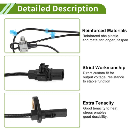 1 Pc Rear Left ABS Wheel Speed Sensor for Acura RDX (2013-2018)