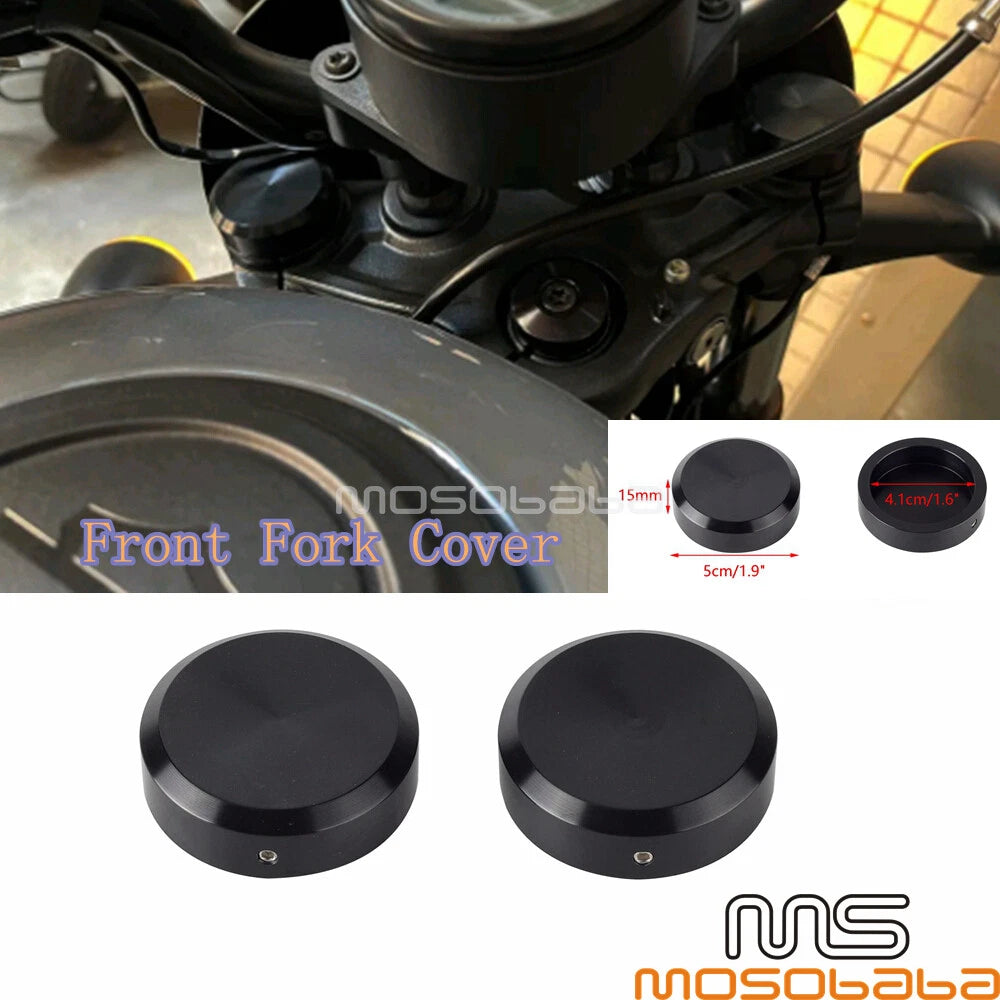 Front Fork Axle Nut Guard Covers for Harley Nightster 975 (2022-2023)