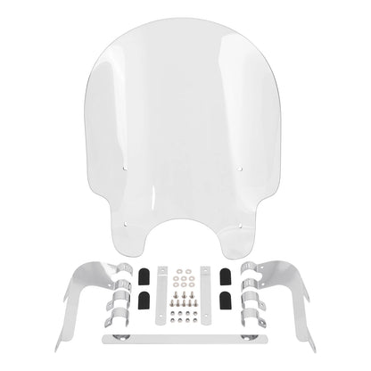 39mm Clamps Windscreen Windshield for Harley Dyna Sportster XL883 1200