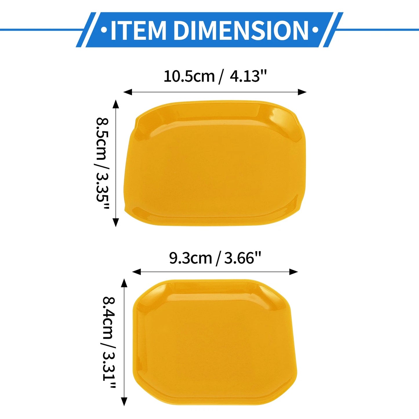 5 Pcs Door Bowl Cover Trim for Jeep Wrangler JL (2018-2022) - ABS Yellow