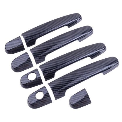 9x Carbon Fiber Door Handle Cover Trim for Toyota Corolla (2003-2013)