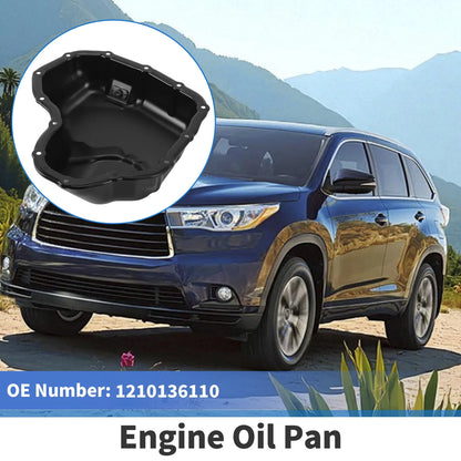 Engine Oil Pan for Toyota Highlander 2018-2021 Steel Black