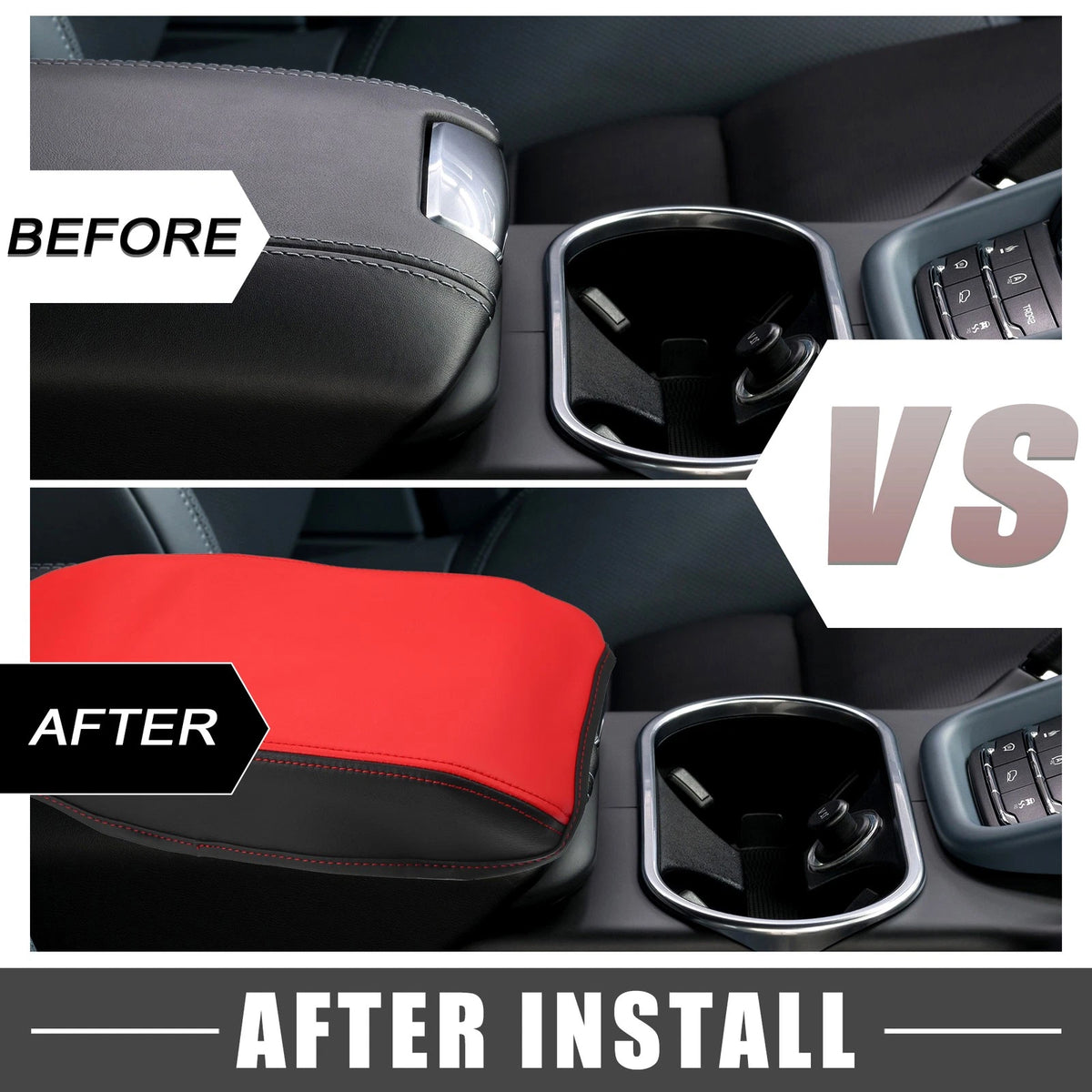 Faux Leather Center Console Armrest Pad for Toyota Camry (2007-2011)