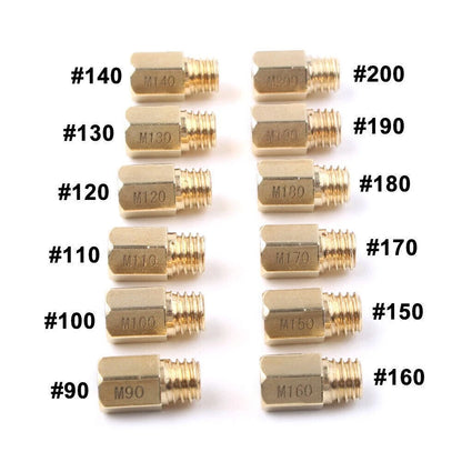 12 x Carburetor Main Jets for Mikuni VM TM Carb (90-200) Motorcycle Parts
