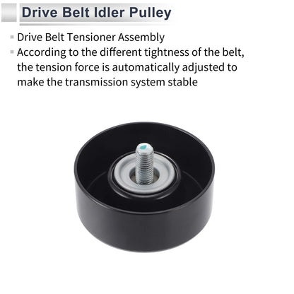 Drive Belt Idler Pulley for Jeep Wrangler (2007-2018) Black 1 x Piece