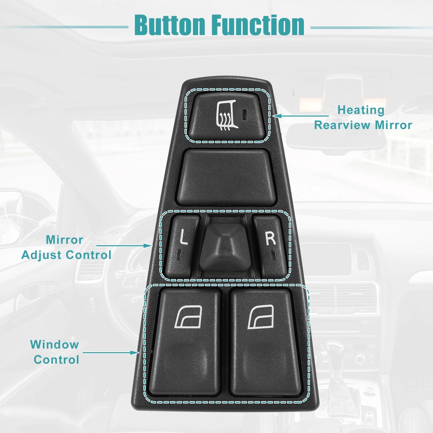 Power Window Control Switch for Volvo VNL (2004-2023)
