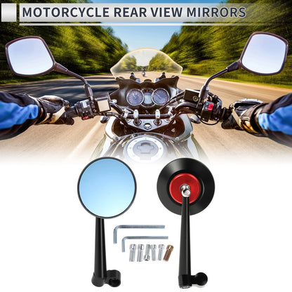 M8 M10 Pair Rear View Mirrors for Motorcycle