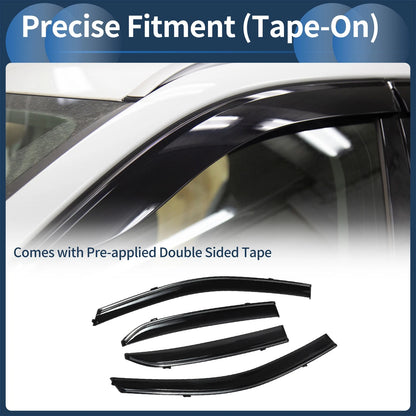 Window Deflectors 1 Set Side Window Vent Visors for Toyota Corolla (2009–2009)