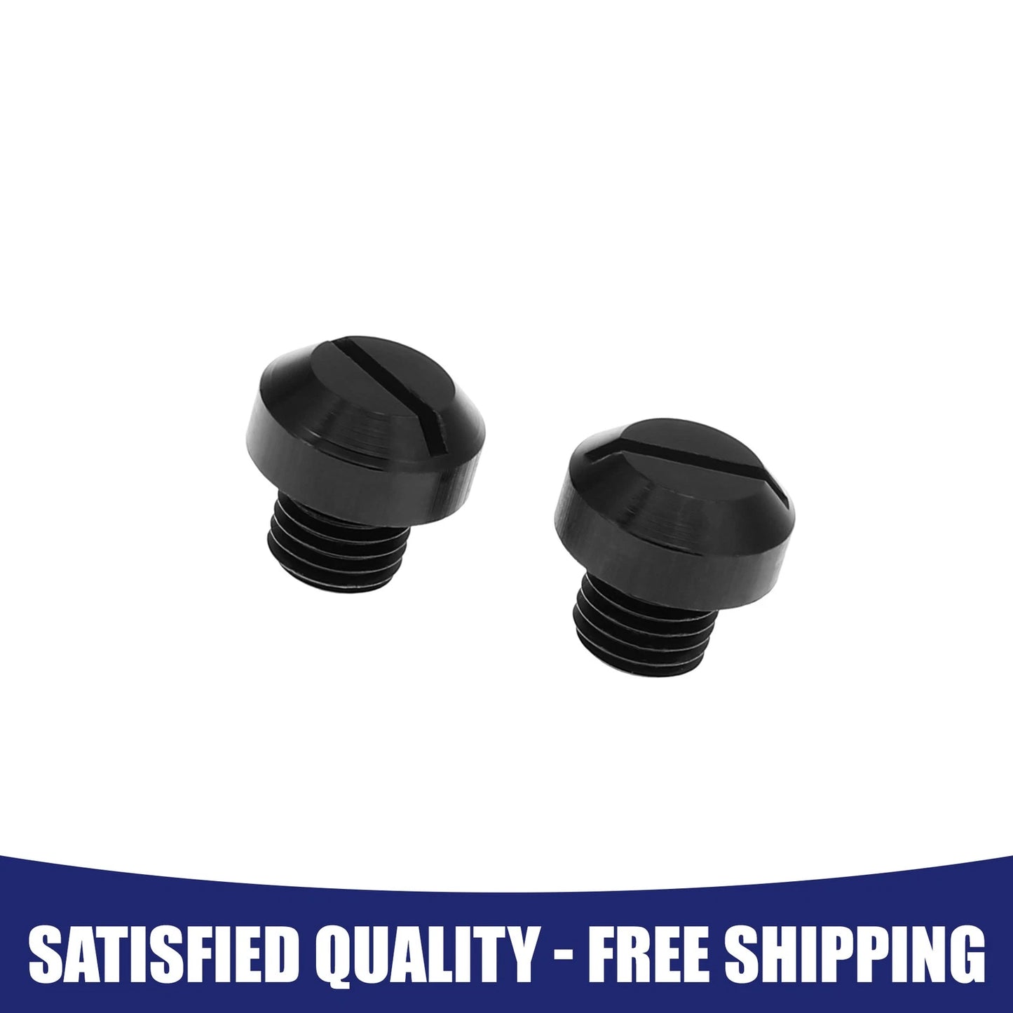 M10x1.25 2 x Right Side Rearview Mirror Screws Cap for Motorcycle