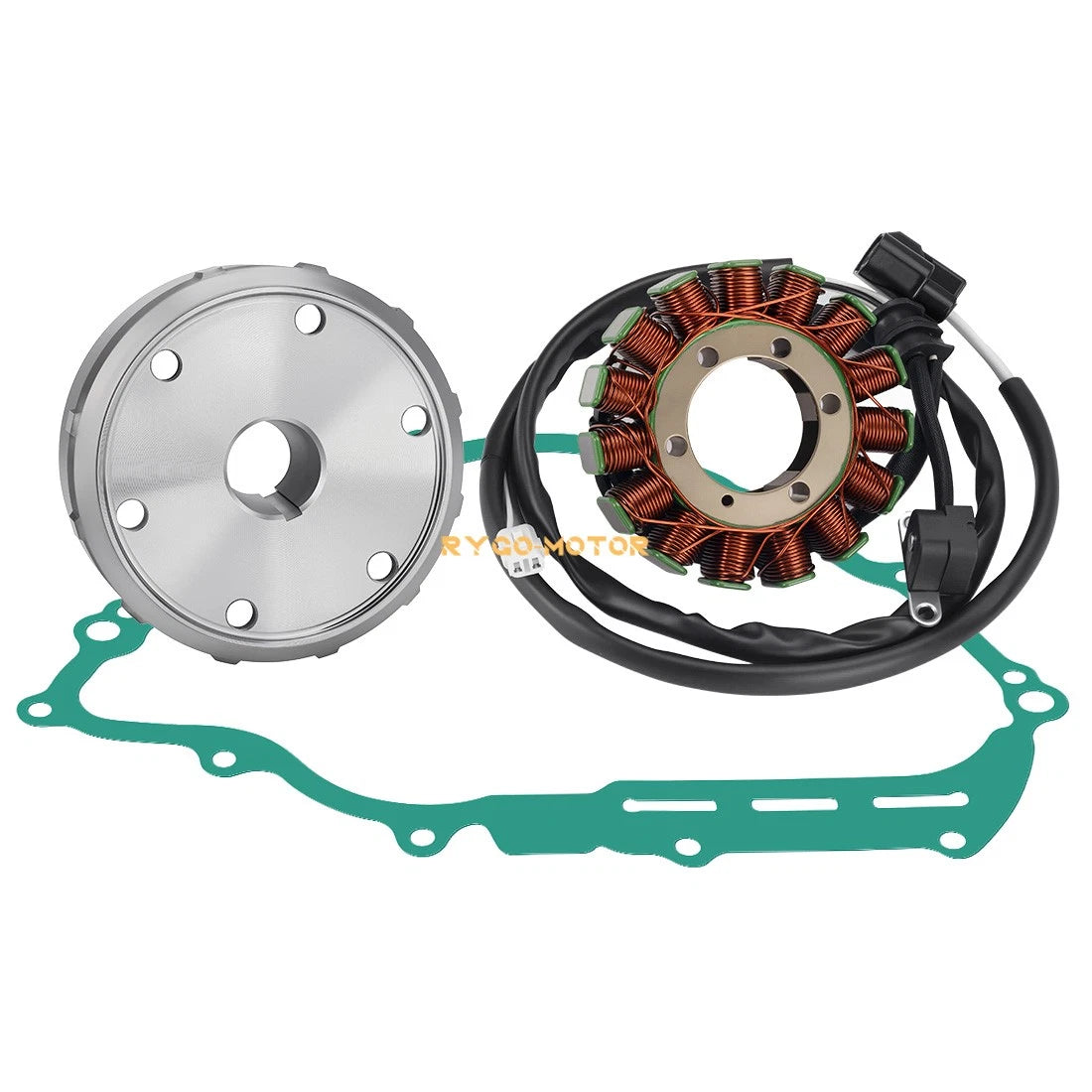 Flywheel Rotor & Stator w/ Gasket for Yamaha Grizzly 700 YFM700 (2007–2008)