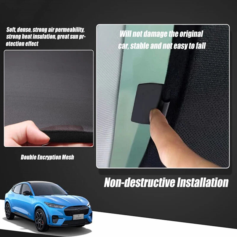 Sunroof Roof Window Sun Shade Cover Mat for Ford Mustang Mach-E (2021–2024)