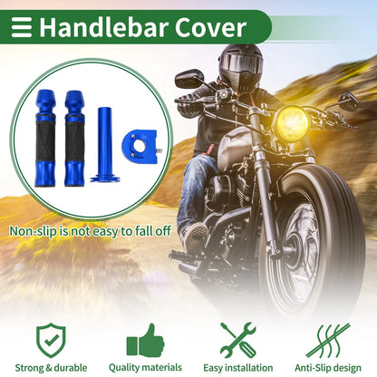 7/8 22mm Motorcycle Hand Grips Covers Rhombus Pattern
