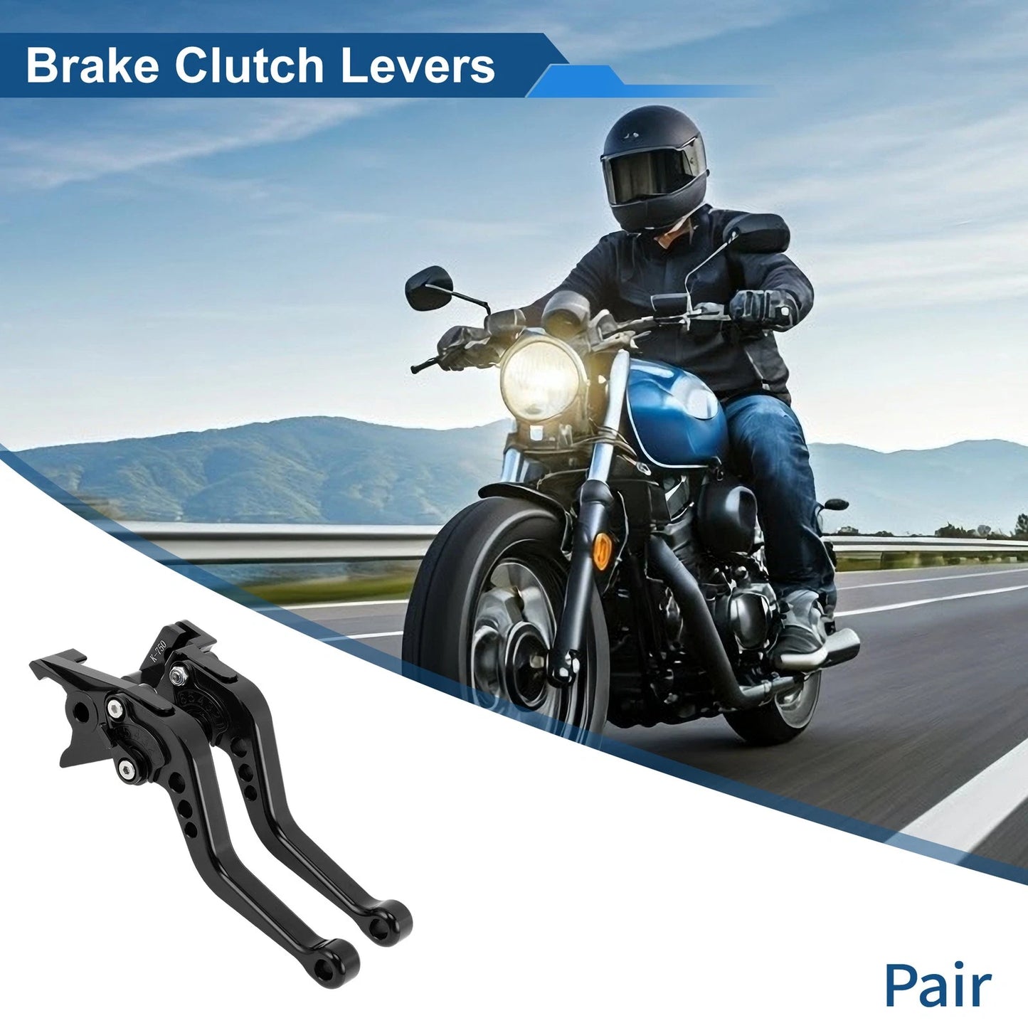 6 Position Adjustable Brake Clutch Levers for Kawasaki Z650 (2017–2023)