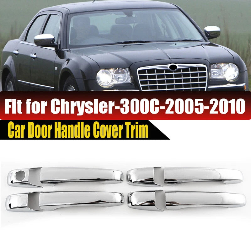 8 x Chrome Door Handle Cover Bezels for 2005-2010 Chrysler 300 300C Magnum