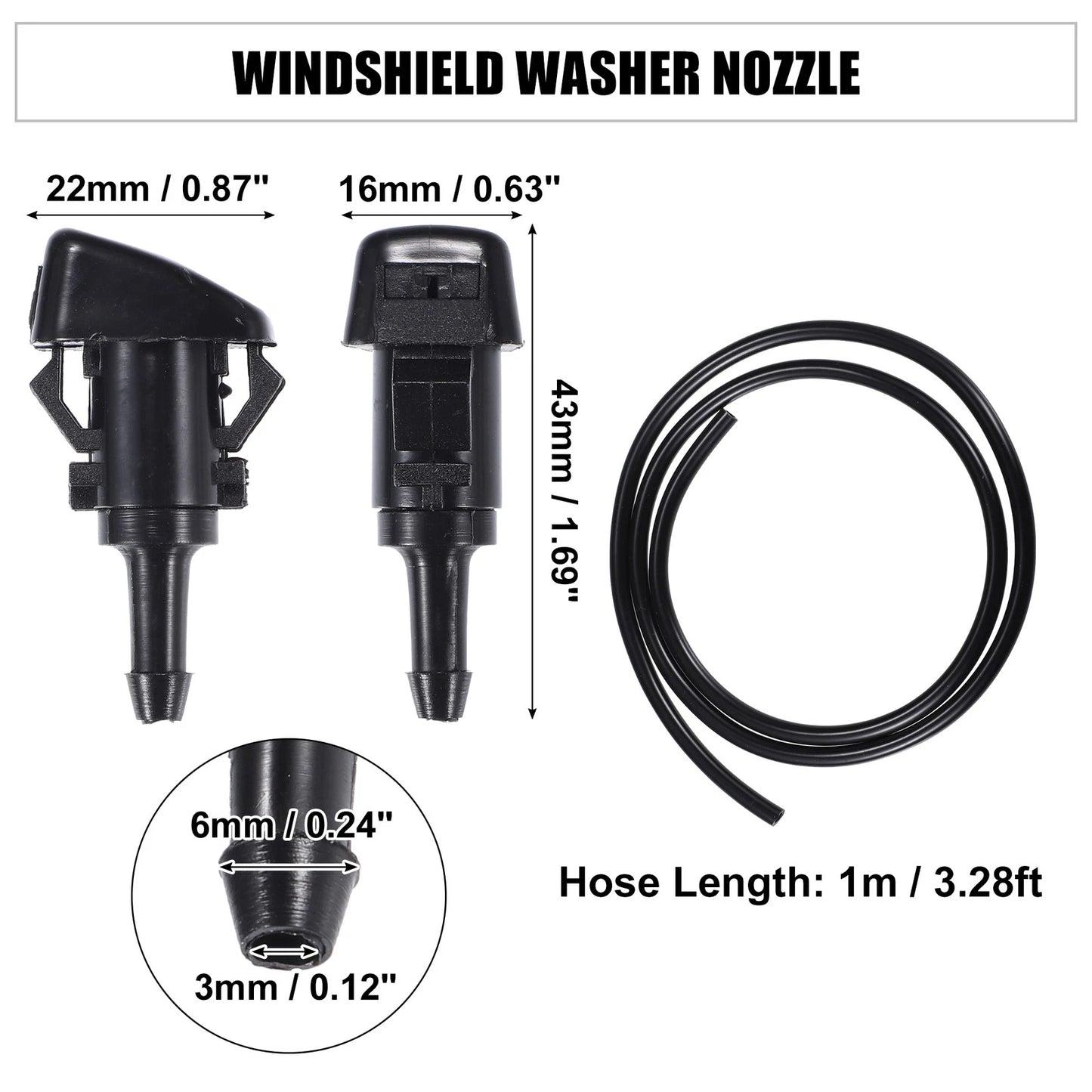 Windshield Washer Water Nozzle Spray for Buick Rainier (2004 - 2007)