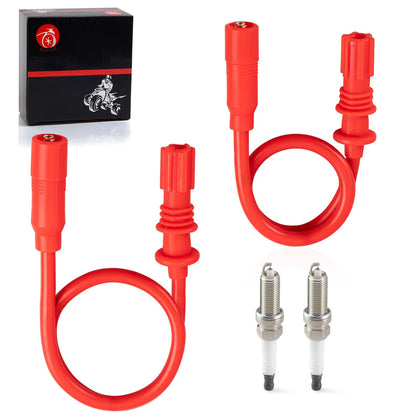 2 x Spark Plug Wire & Cap for Polaris Sportsman 1000 (2015–2024)