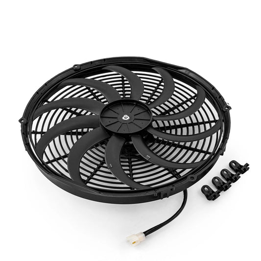 12V 16" Reversible 'S' Blade Electric Radiator Fan for Cars