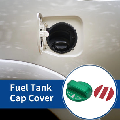 Gas Fuel Tank Cap Cover Trim Sticker Metal for Toyota Hiace (2004-2019)