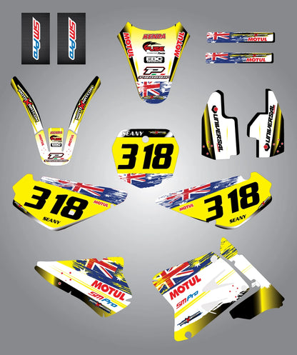 Custom Graphic Kit - Aussie Pride for Suzuki RM 85 (2002-2024) Decals