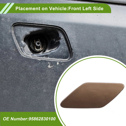 Left Washer Nozzle Cover Cap 95862830100 for Porsche Cayenne 2011-2014 Brown