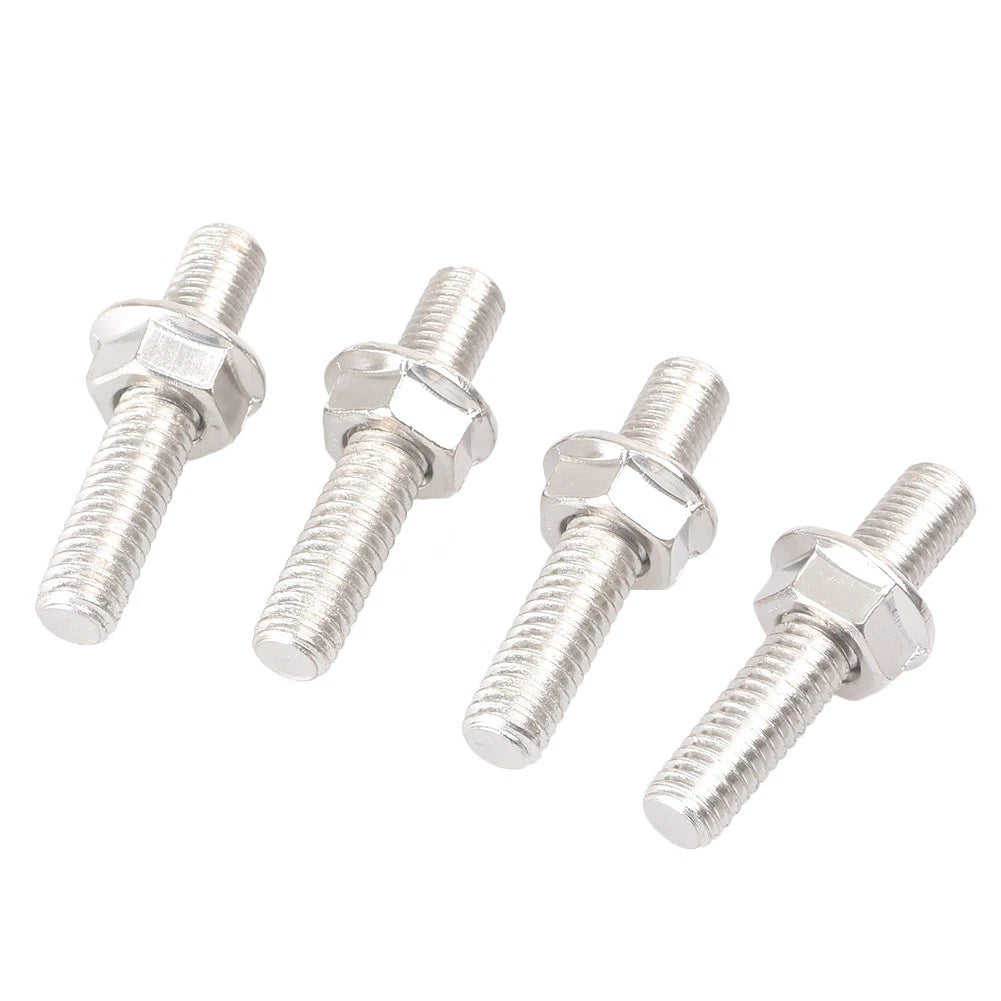 4X Steel Exhaust Port Studs & Nuts for Harley Sportster XL883 XL1200 Dyna