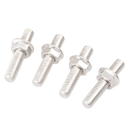 4X Steel Exhaust Port Studs & Nuts for Harley Sportster XL883 XL1200 Dyna