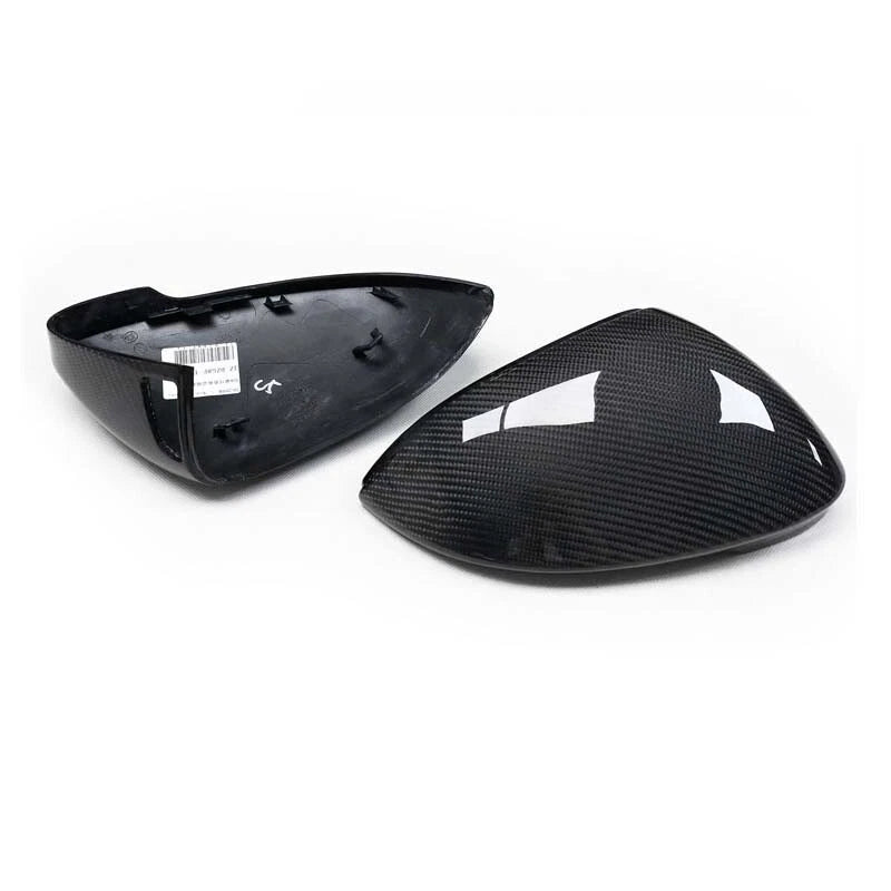 Carbon Fiber Replace Side Mirror Cap For VW Golf 8 MK8 VIII 2020+ w/ Lane Assist