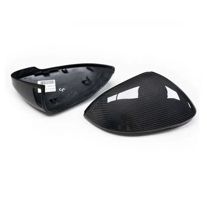 Carbon Fiber Replace Side Mirror Cap For VW Golf 8 MK8 VIII 2020+ w/ Lane Assist