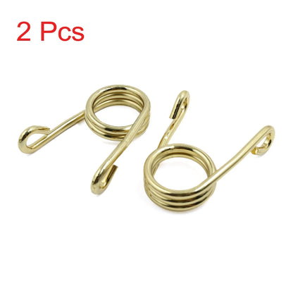 2 x Gold Tone V Shape Chopper Solo Seat Springs for Harley Davidson