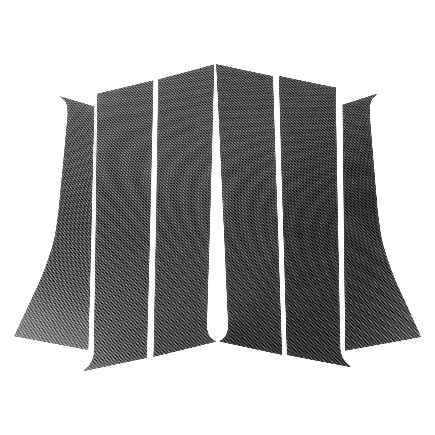 Carbon Fiber Door Pillar Window Trim for Mitsubishi Outlander (2003-2023)