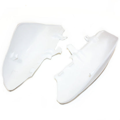 White Plastic Twin Exhaust Muffler Guard for CRF50 PIT PRO Dirt Bike