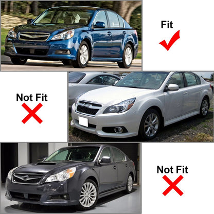 Fog Light Trim Bezel Cover Black for Subaru Legacy (2010-2012)
