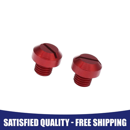 M10x1.25 2 x Motorcycle Right Side Mirror Hole Plugs Screws for Universal