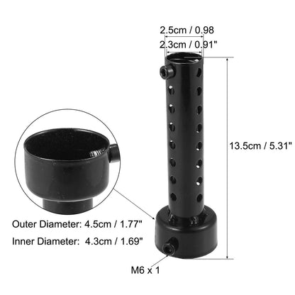 Exhaust Silencer / 45mm / Exhaust Insert Muffler Pipe Black