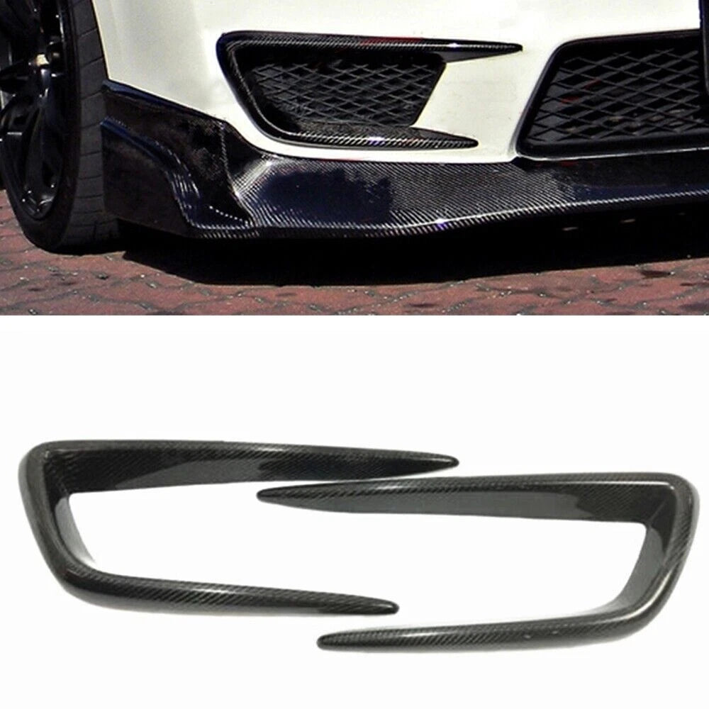 Carbon Fiber Front Bumper Air Vent Trim Cover for Honda Civic FD2 (2006-2011)