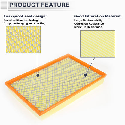 Air Filter for Dodge Ram 1500 Engine - 1 Pc