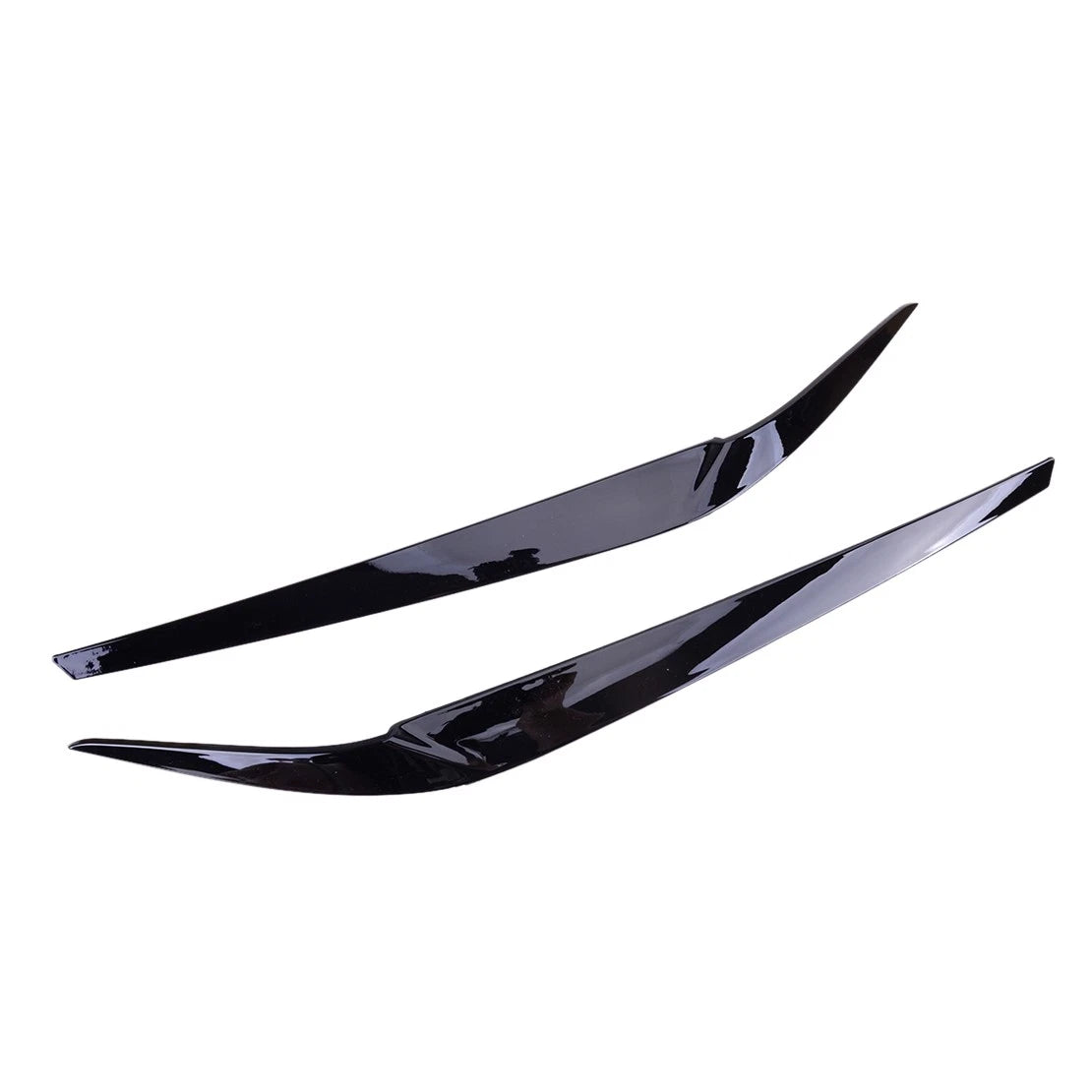 Headlight Eyebrow Eyelid Trim for BMW 5 Series G30 M5 F90 2017-2020 Black