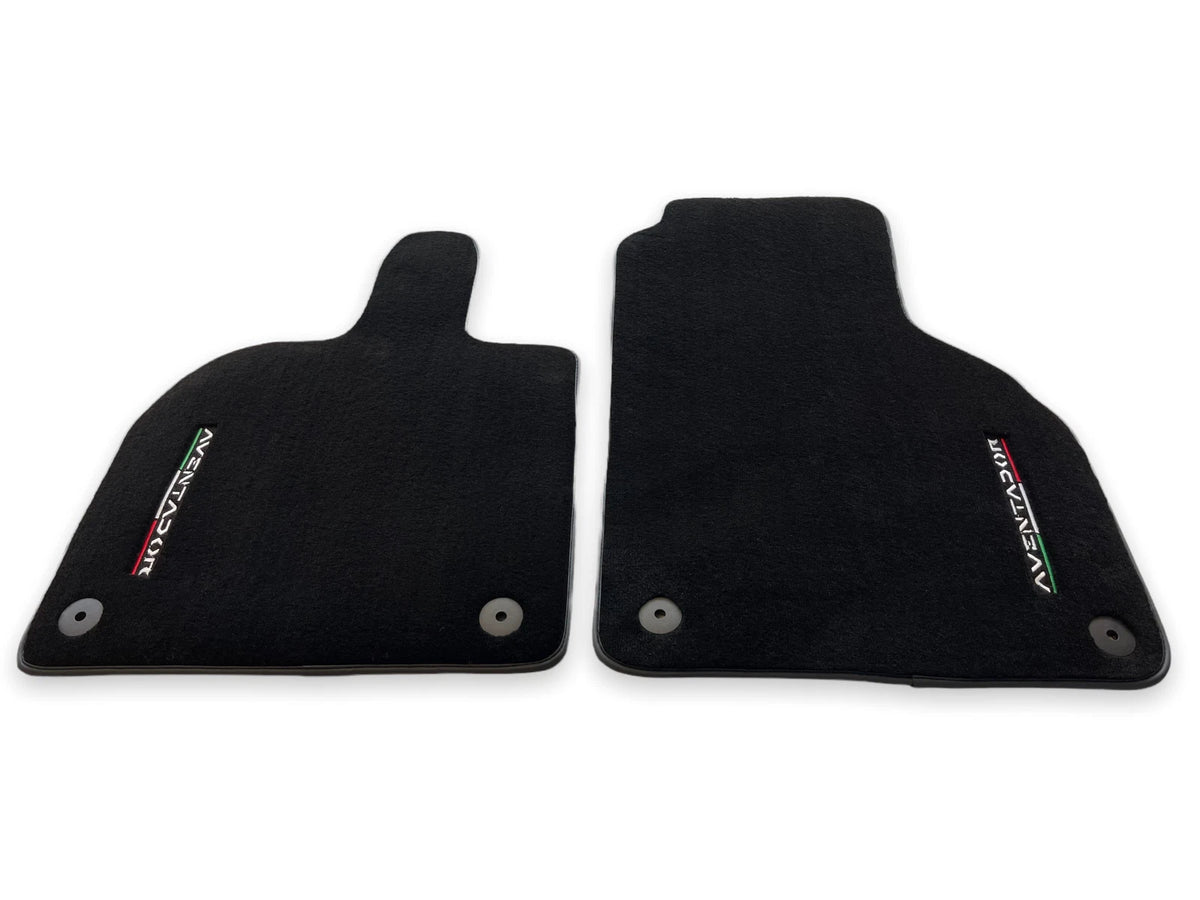 Floor Mats for Lamborghini Aventador 2012-2022 Black Carpet 2 x AutoWin