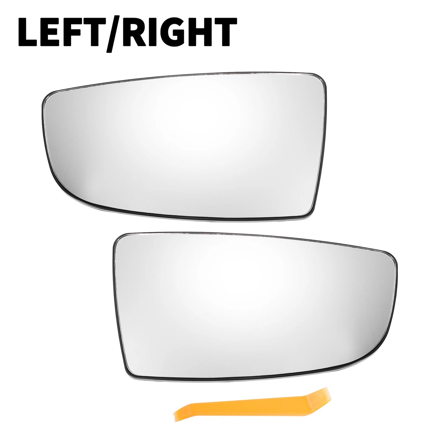 White Mirror Glass Pair for Ford Transit T150 (2015-2023)