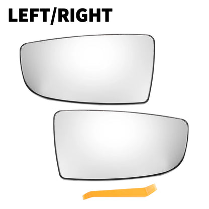 White Mirror Glass Pair for Ford Transit T150 (2015-2023)