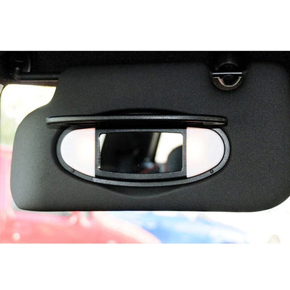 Black Sun Visor Vanity Mirror Cover for BMW MINI Cooper R55 R56 R60 (2007-2015) 2x